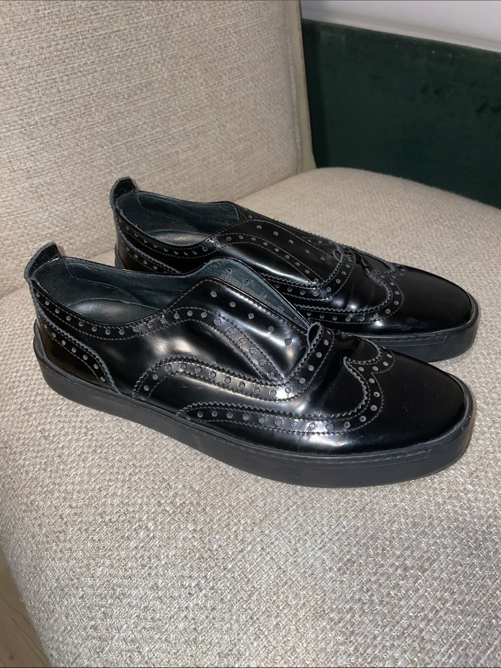 Rag & Bone Patent Leather Slip On Sneakers size 8.5
